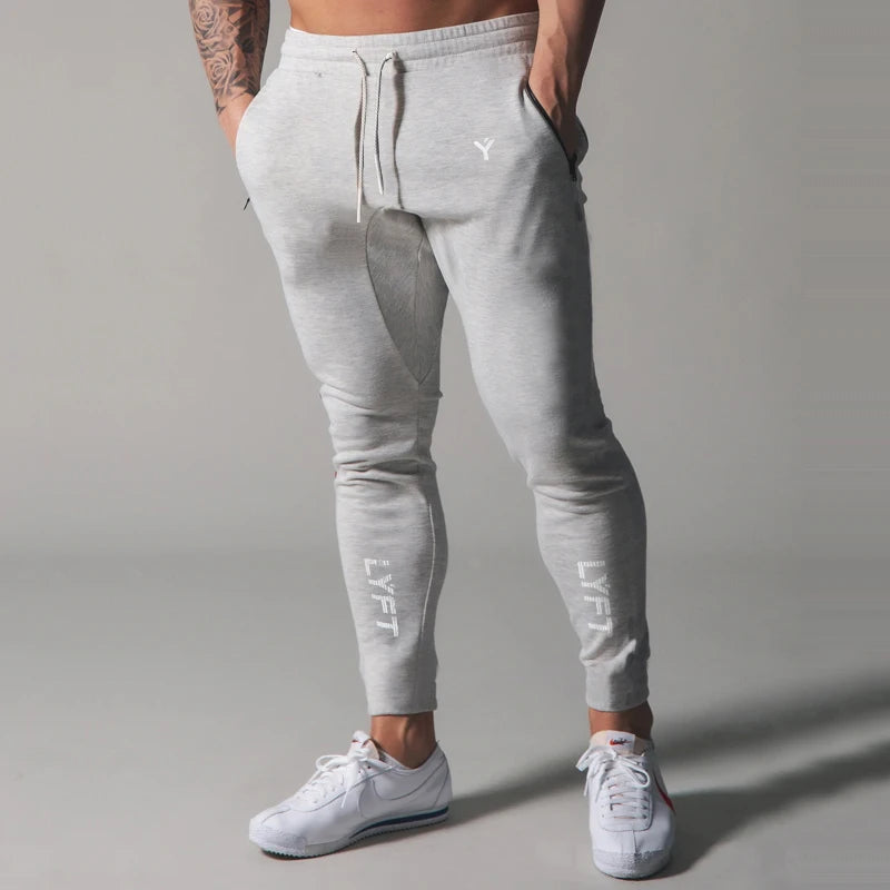 2WAY STRETCH UTILITY PANTS Men Sweatpants Joggers Skinny Pants Casual Trousers Male Fitness Workout Cotton Trackpants Sportswear