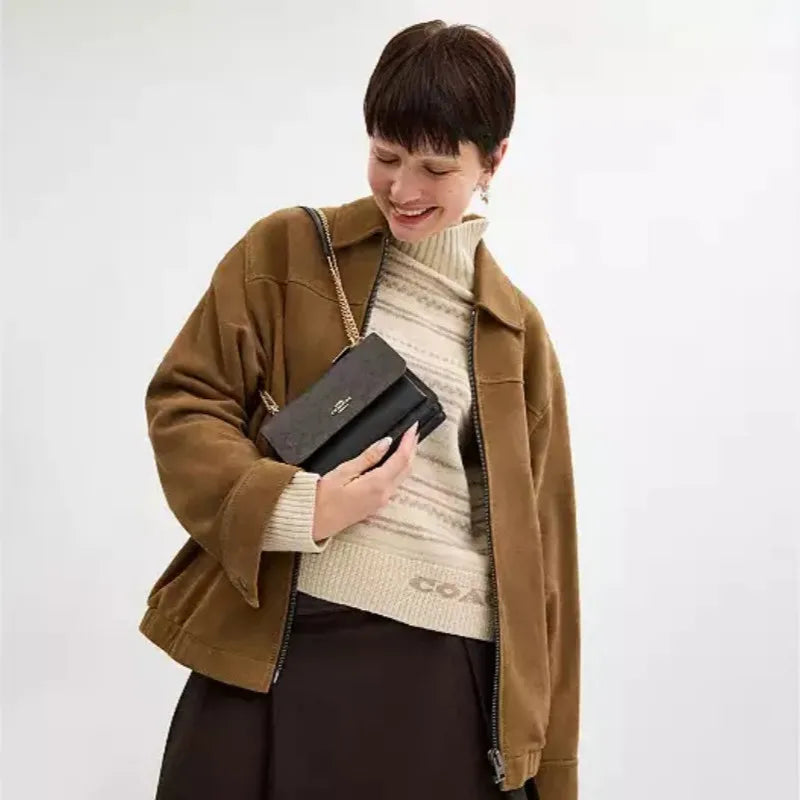 Mini Klare Crossbody Bag Underarm Shoulder Bag Fashion Chain Purse Luxury Leather Small Flap Square Bag for Women Daily CW206