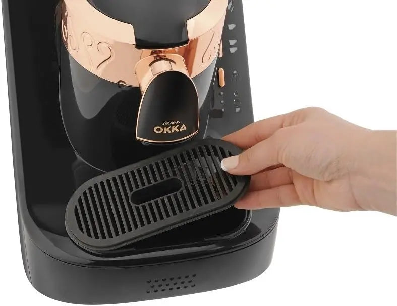 Automatic Turkish/Greek Coffee Machine, USA 120V UL, Black/Copper (Gold)