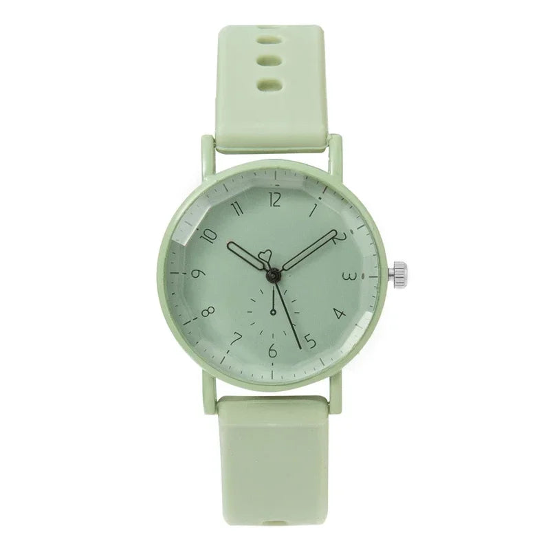 2025 New Women Watch Fashion Silicone Strap Quartz Watch Student Sports Wristwatch Relojes Para Mujer Dropshipping Clock