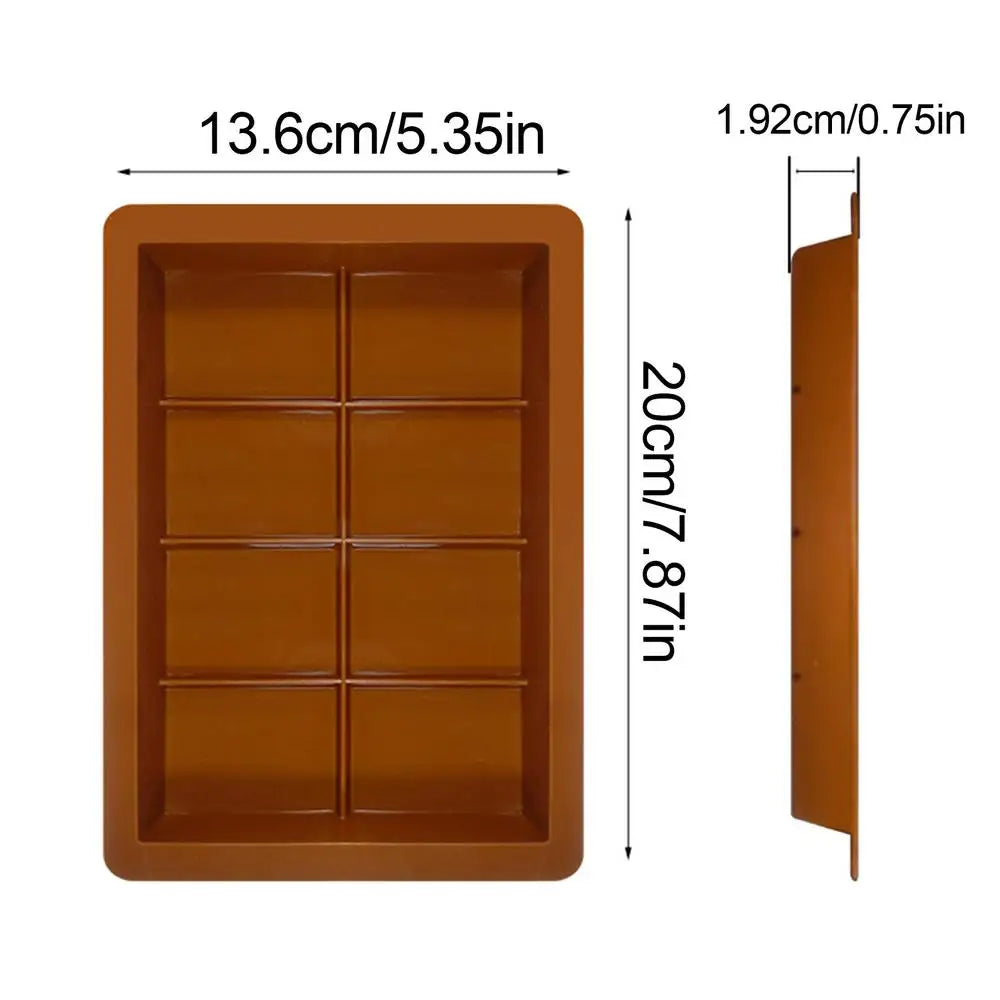 Silicone Chocolate Bar Mold Big Chocolate Candy Bar Mold Deep Large Thick Silicone Chocolate Bar Molds For Chocolate Energy