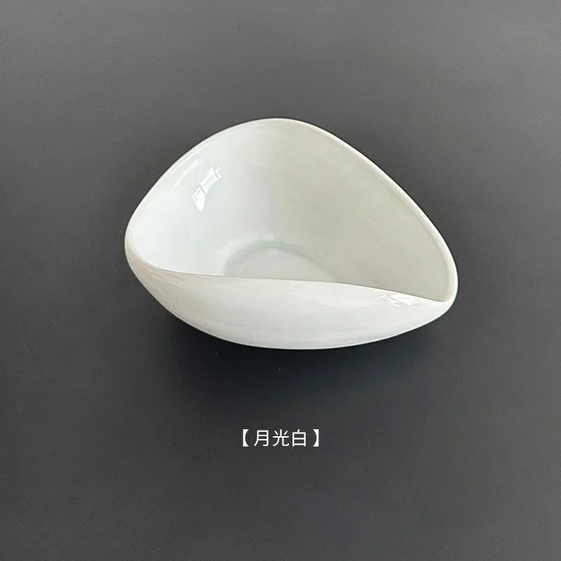 Ceramic Coffee Bean Measuring Tray,Wooden Sample Bean Display Holder,Raw Bean Weighing Dish,Coffee Powder Cooling Discs