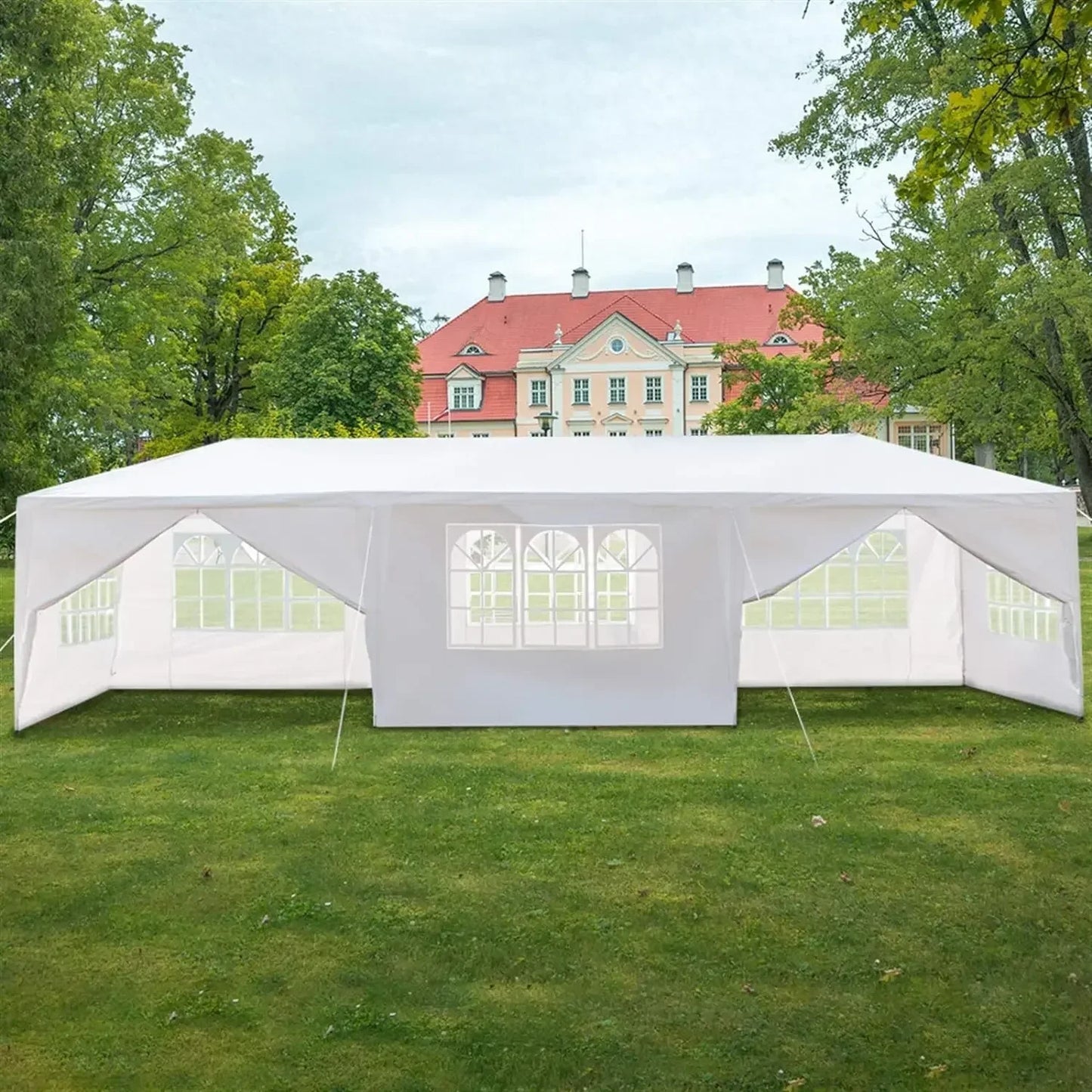 10x30 Outdoor Party Tent, Patio Canopy Tent Gazebo with Removable Sidewalls Instant Event Tent for Cater Events Wedding
