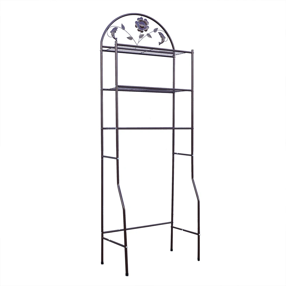 Toilet Storage Rack Metal Over-The-Toilet Storage Shelf Freestanding Storage Rack Space Saving for Bathroom