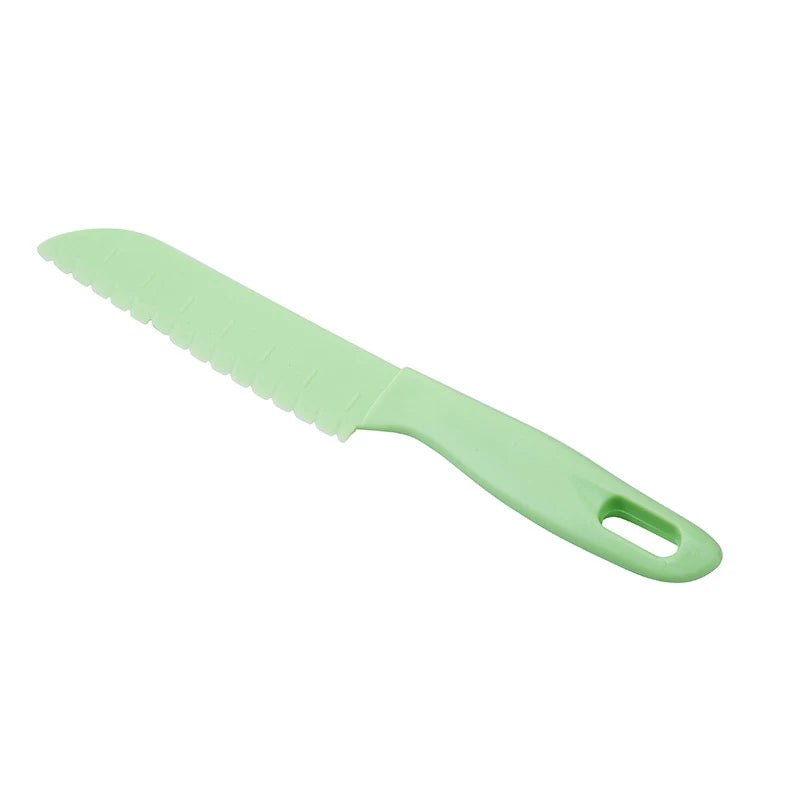 Kids Knife Plastic Fruit Sawtooth Cutter Safe Kitchen Chef Bread Lettuce Toddler Cooking Paring Knives Children's Knife For Kids