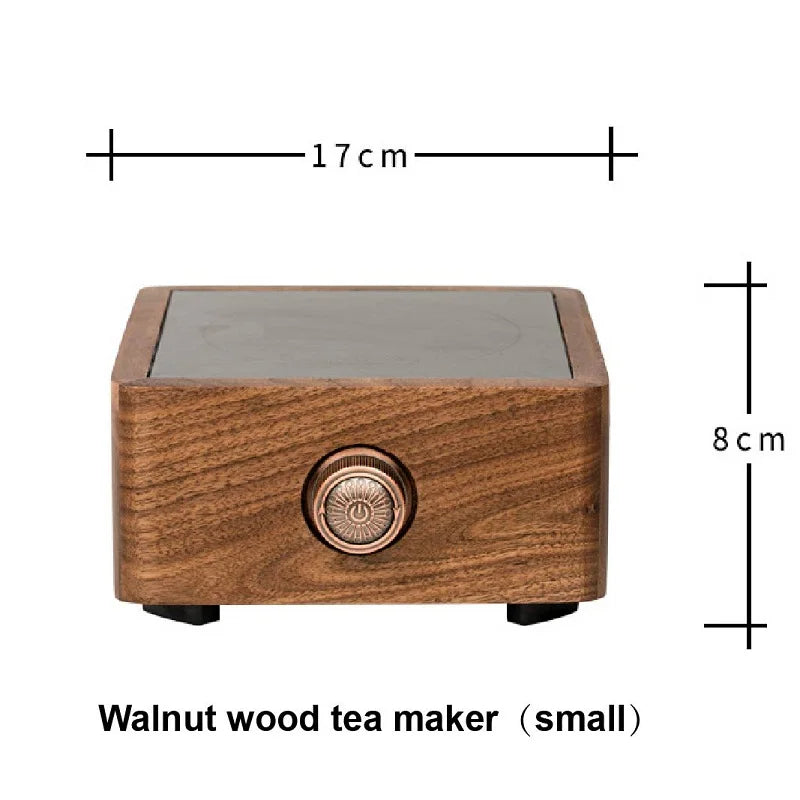 1000W Electric Ceramic Stove Home Walnut Tea Making Machine Tea Boiler Fast Boiling Water Adjustable Temperature Heater 220V