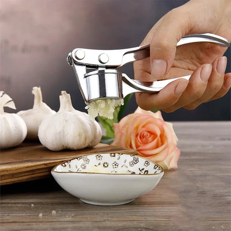 Garlic Press Crusher Mincer Kitchen Stainless Steel Garlic Smasher Squeezer Manual Press Grinding Tool Kitchen Accessories
