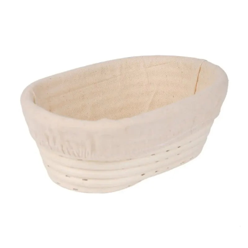 1pc Rattan Bread Proofing Basket Natural Oval Rattan Wicker Dough Fermentation Sourdough Banneton Bread Basket