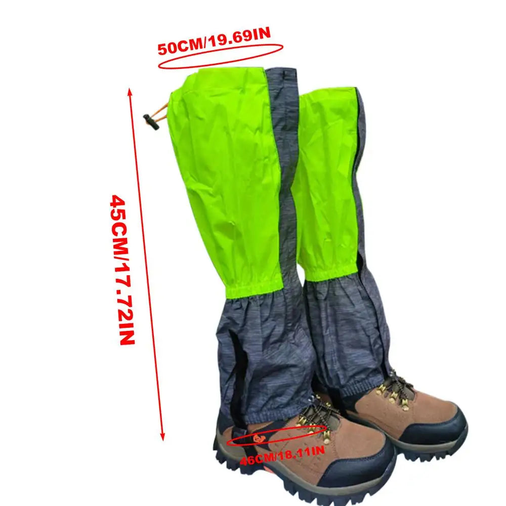 Waterproof Camping Leg Gaiters Hiking Boot Legging Shoes Gaiters Shoe Cover Adjustable Boot Gaiters For Snow Climbing Accessoriy