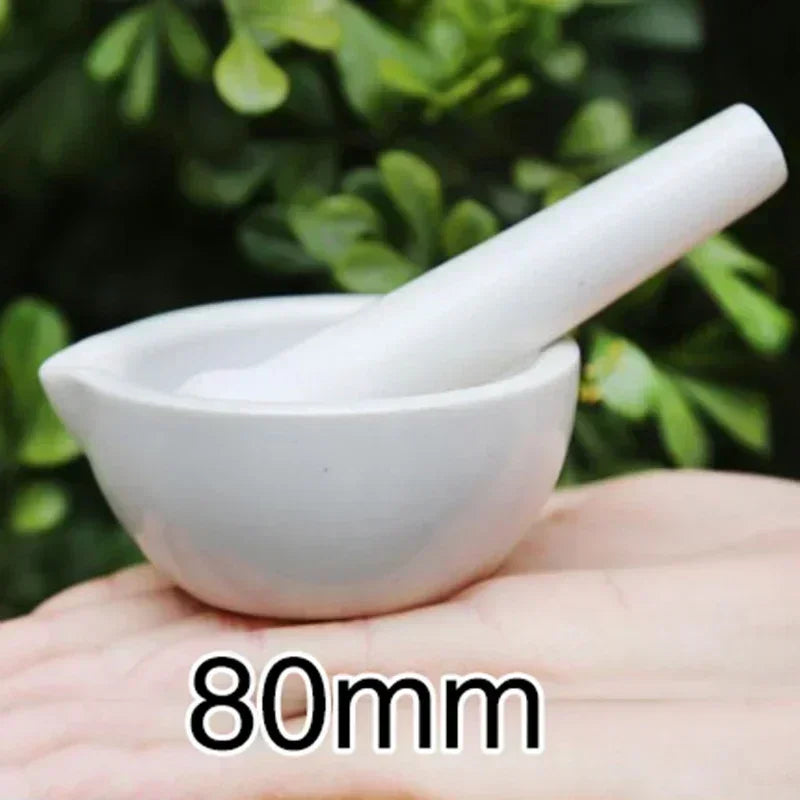 Household Ceramic Mortar and Pestle Set Grinding Bowls for Kitchen Spices Teas Garlic Pepper Grinder Mini Herb Mills Mulit Size