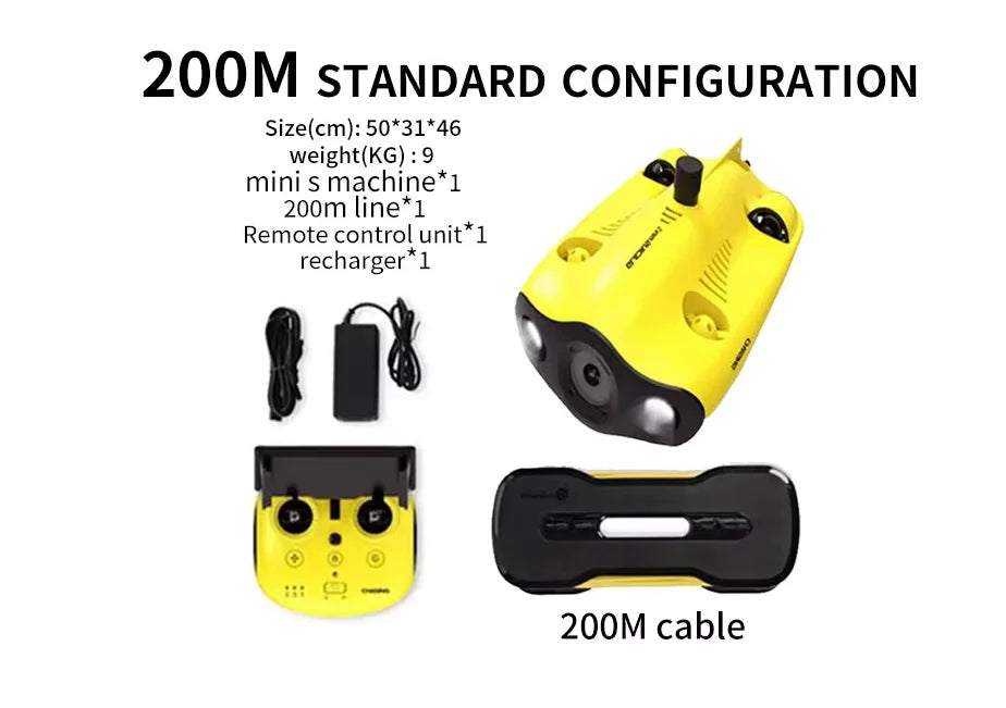 Mini s Unmanned RC Drone with 4K UHD Camera LED Backlight Remote Control Mobile Phone Control for Underwater Photography
