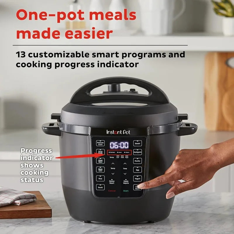 Instant Pot RIO, 7-in-1 Electric Multi-Cooker, Pressure Cooker, Slow Cooker Rice Cooker Steamer Sauté Over 800 Recipes, 6 Quart