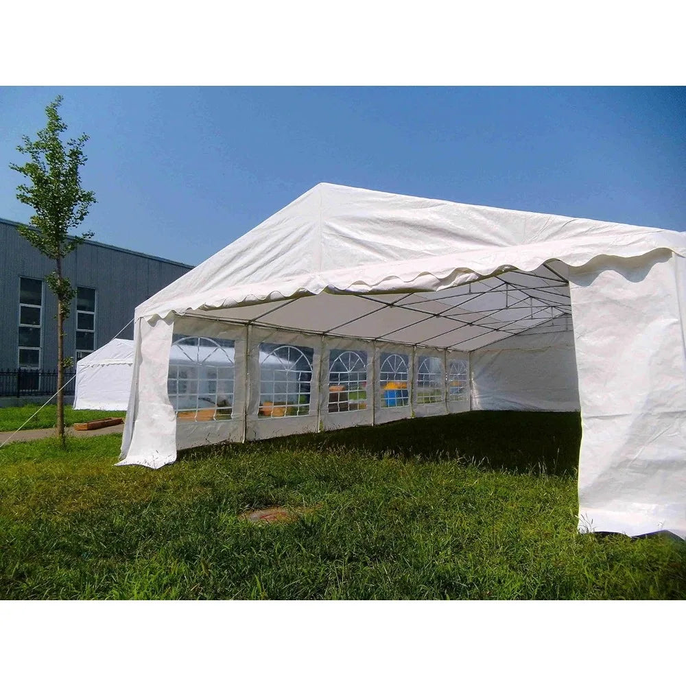 Party Tent 40x20 Heavy Duty Large White Commercial Fair Shelter Wedding Events Canopy Tent (White, 20x40)
