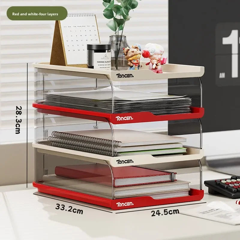 Frame File Organization Information Desktop Storage Rack Desk Storage File Basket Multi-Layer File Rack Folder Storage Box
