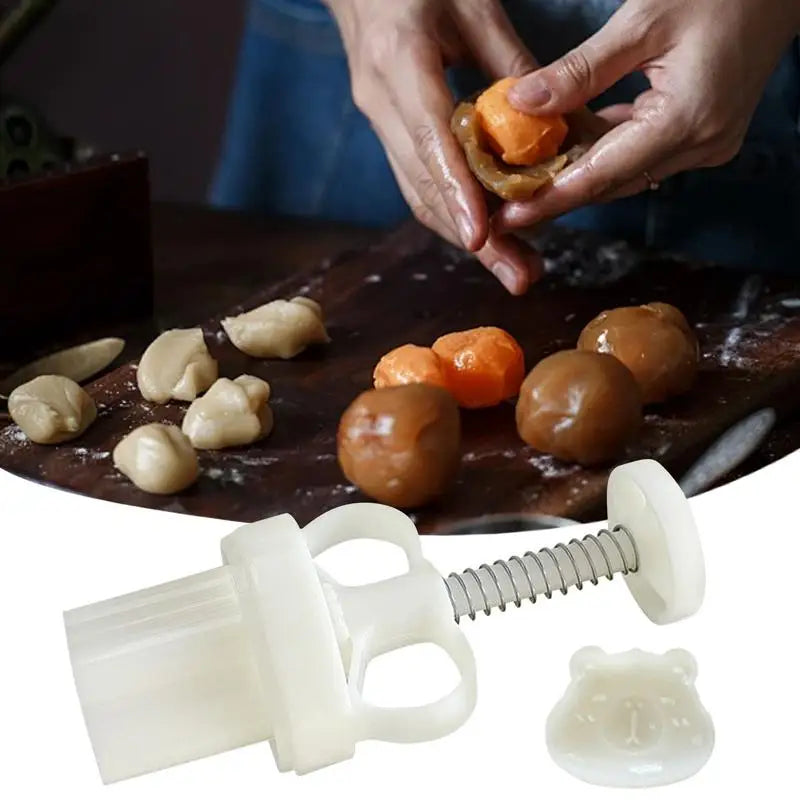 Moon Cake Molder Capybara Hand Press Cookie Tool Pastry Mould Tool Biscuit Press Mold For Mid-Autumn Festival Kitchen Baking
