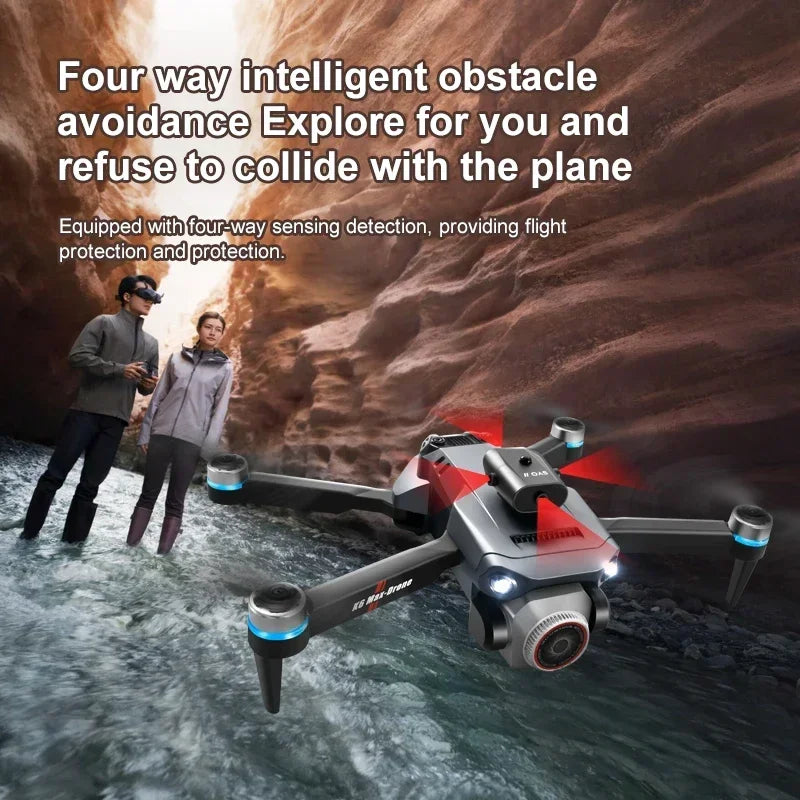 K6MAX 4K HD Dual Camera Drone Optical Flow Positioning Intelligent Aerial Photography Obstacle Avoidance Foldable Quadcopter Toy