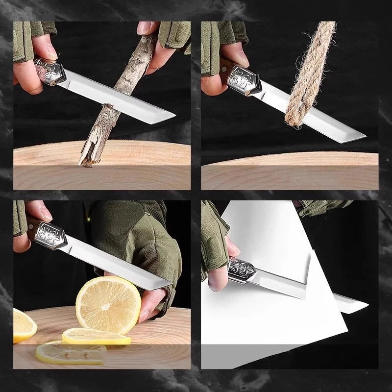 Stainless Steel Fruit Knife Portable Fruit Peeling Cutting Pocket Knife High Hardness Japanese Utility Knife