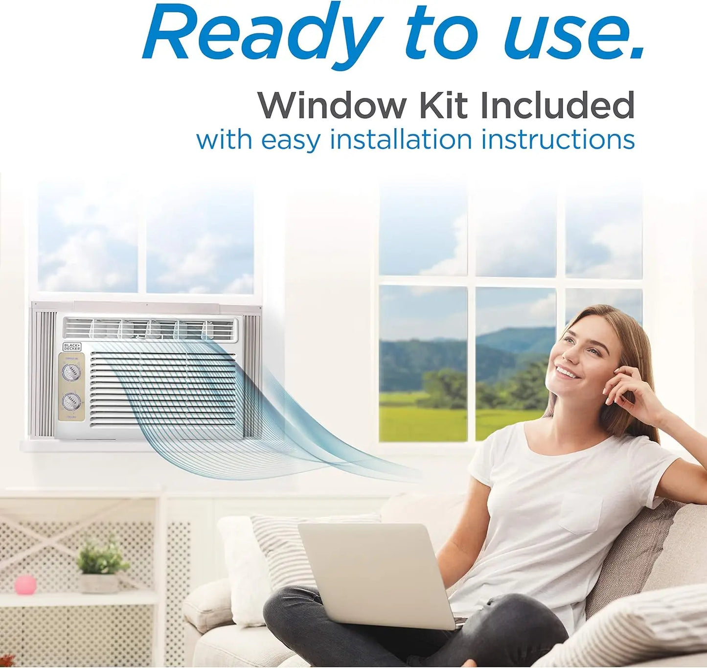 BD05MWT6 Window Air Conditioner 5000 BTU, Cools Up to 150 Square Feet White