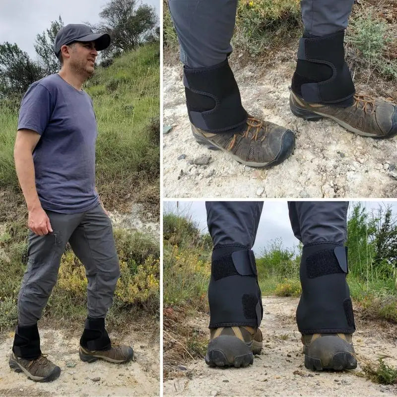 Leg Gaiters For Men Ankle Gaiters Waterproof Lower Legs Boot Protection Mud Snow Protection Foot Strap Multi-Purpose Lightweight