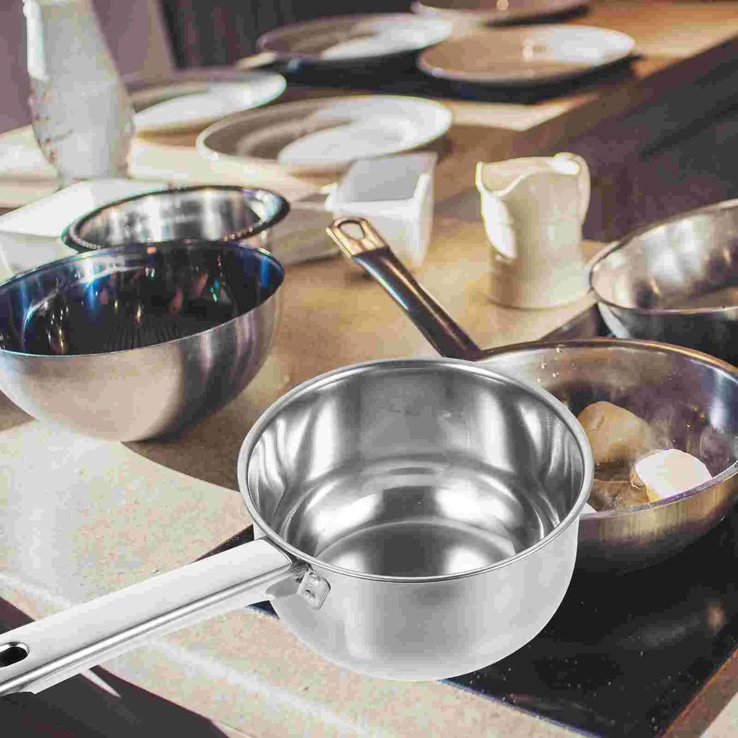 Stainless Steel Spoon Fine Workmanship Water Ladle Long Handle Gadgets Housewarming Gift Soup