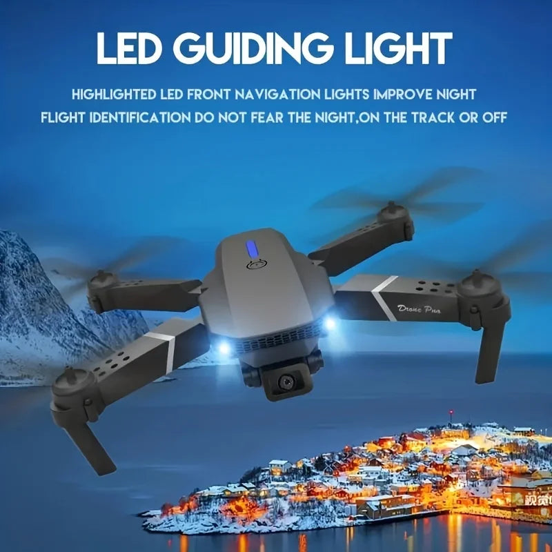 Professional Drone E88 wide-angle HD Camera WiFi FPV height hold collapsible Halloween, Thanksgiving, Christmas, gifts