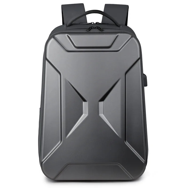 New Men's Large Capacity Hard shell Backpack ABS Leisure Backpack With USB Waterproof 17 inch Laptop Bag Business Travel Bag