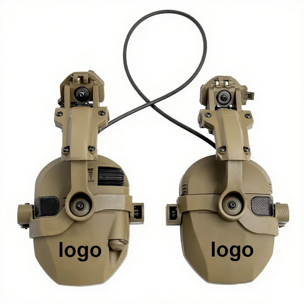 Active Helmet Mounted Earmuffs For Shooting Electronic Hearing Protection Ear Protect Noise Reduction Active Hunting Headphone