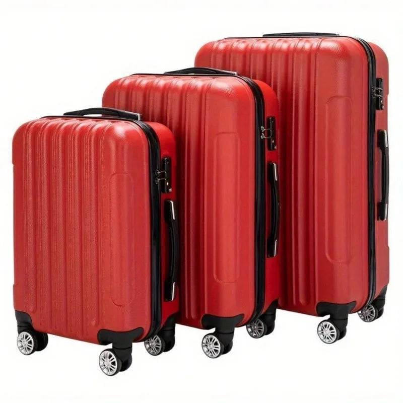 Travel Spinner Luggage Set ABS Trolley Carry On Suitcase TSA