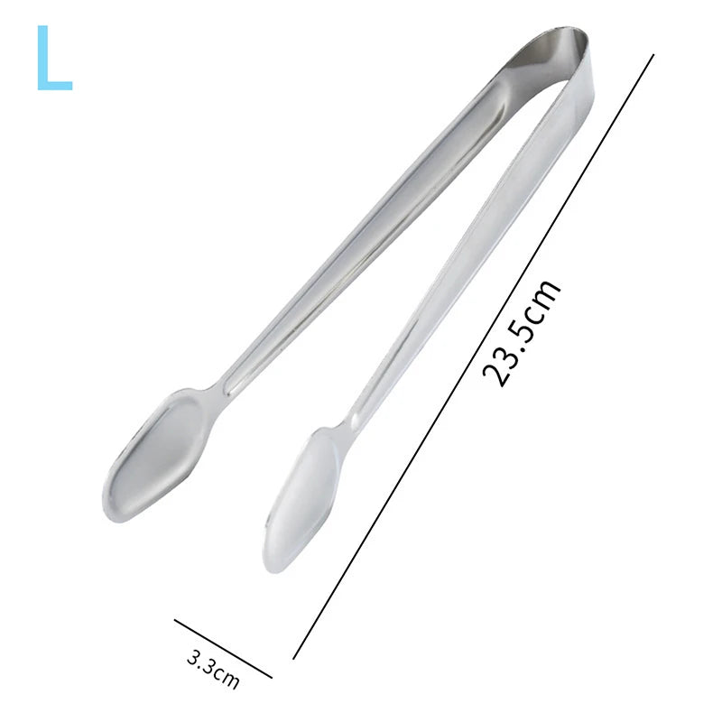 BBQ Food Tongs Barbecue Clip Stainless Steel Kitchen Food Meat Clip Non-slip Non-Stick Steak Clamp Cooking Tool For Grill Baking