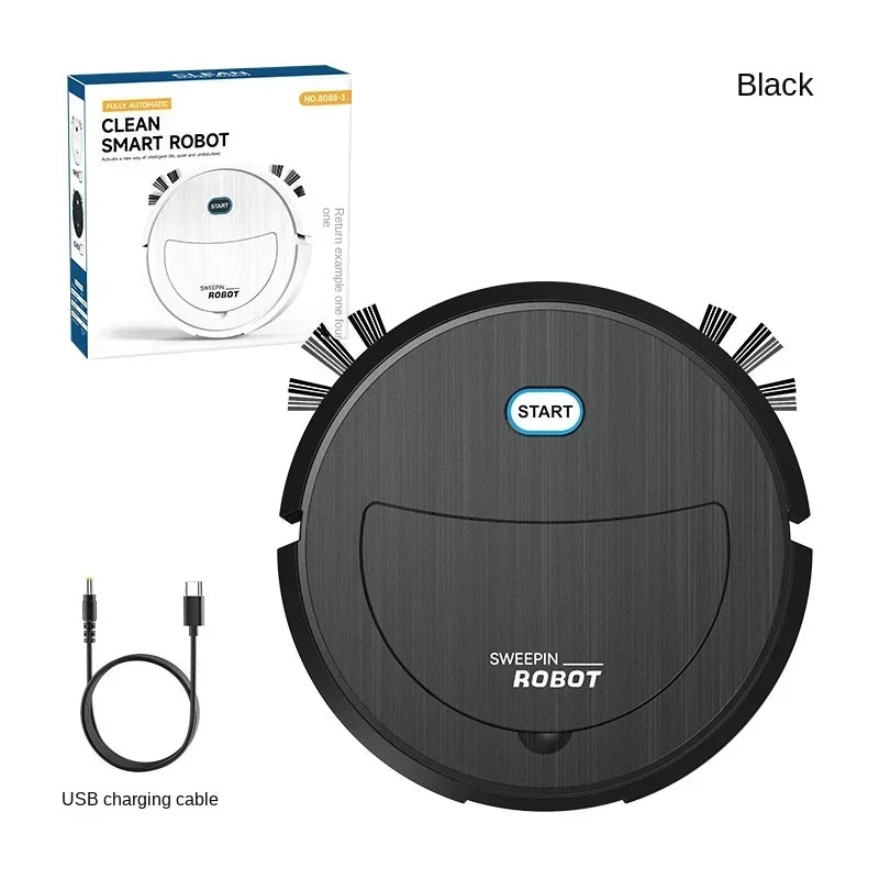 2024 New Intelligent Robot Cleaner USB Three in One Sweeping and Mopping Robot Cleaner Kitchen Robots Electric Floor Mop