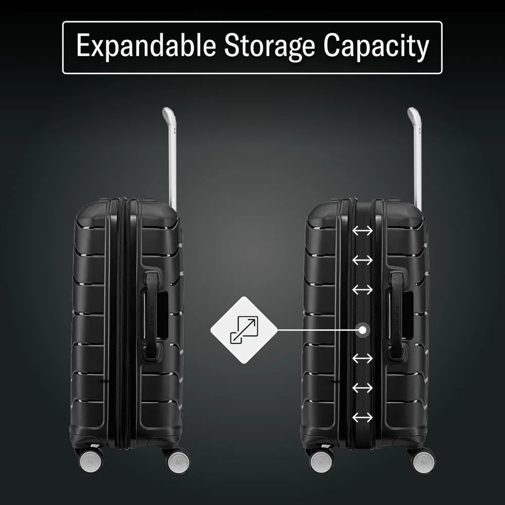 Samsonite Freeform 21-Inch Hardside Carry-On Luggage with Spinner Wheels - Hardshell Carry-On Suitcase - TSA, Airline-Approved