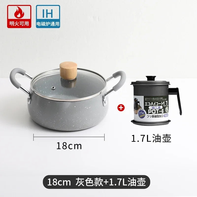 Tempura Deep Household Small Fryer Japanese Style Induction Cooker Universal Gas Universal Boss's Wife Keeps The Money Beaut