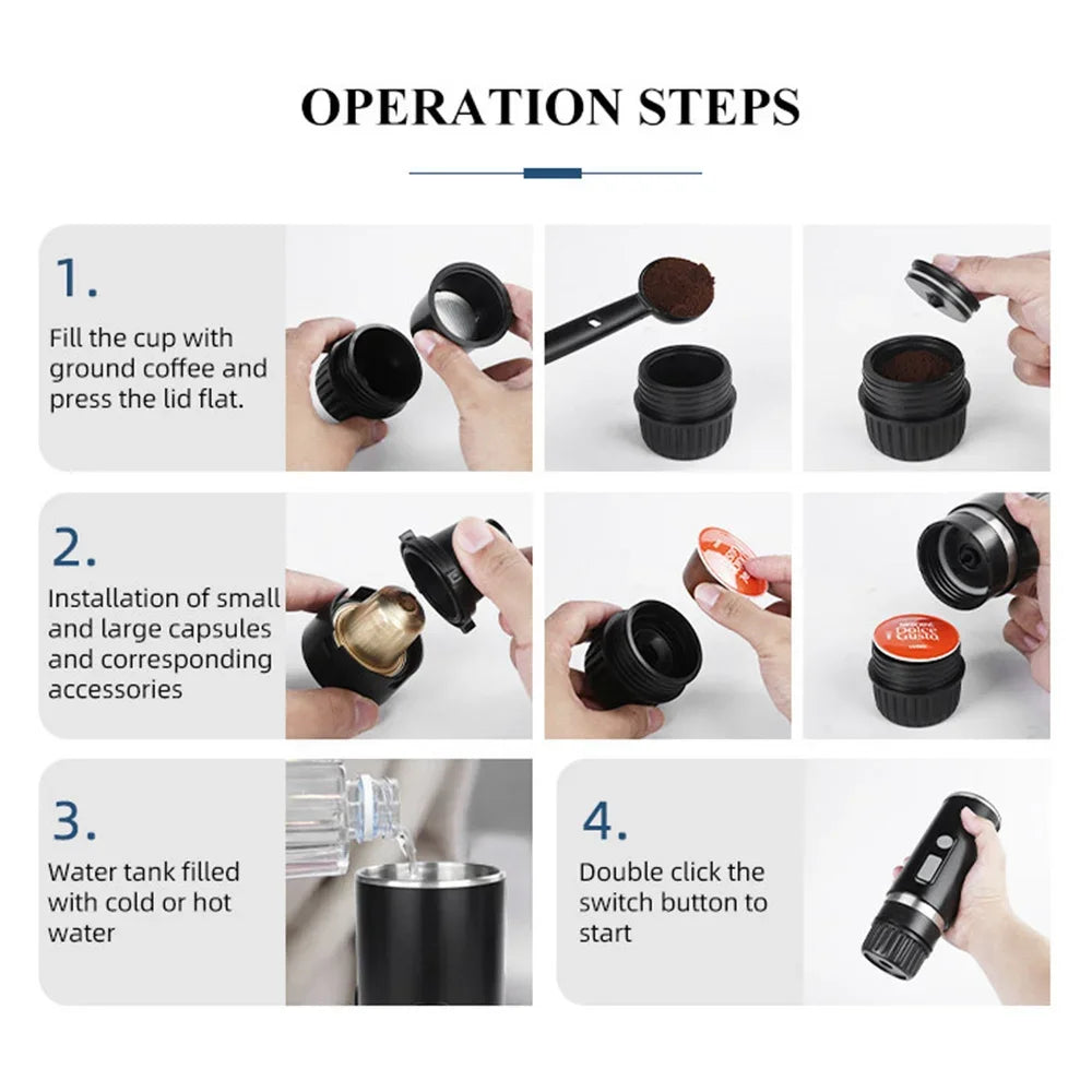 2024 New Full-Automatic Espresso Coffee Machine Mini For Large And Small Capsules