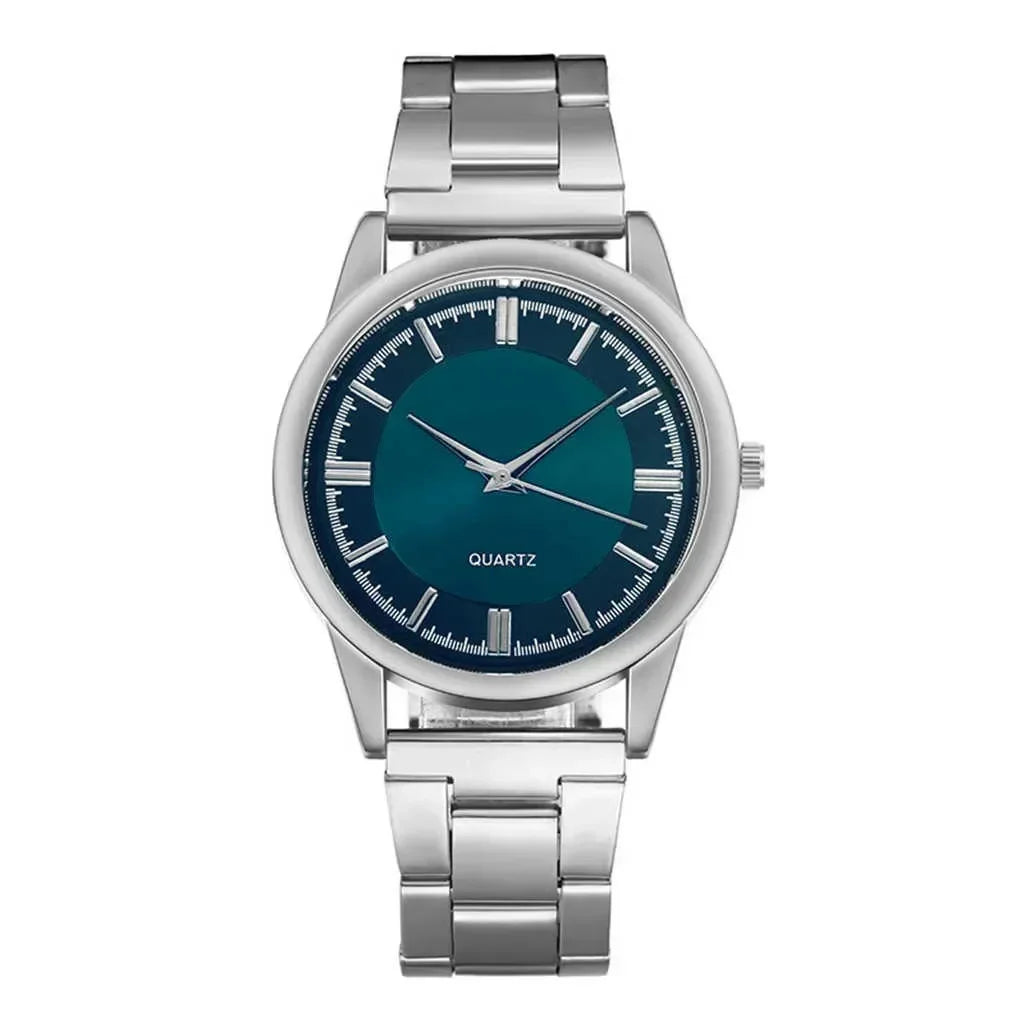 Classic Simple Men's Business Quartz Watch Stainless Steel Round Dial Casual Classic Simple Men's Business Quartz WatchStainles