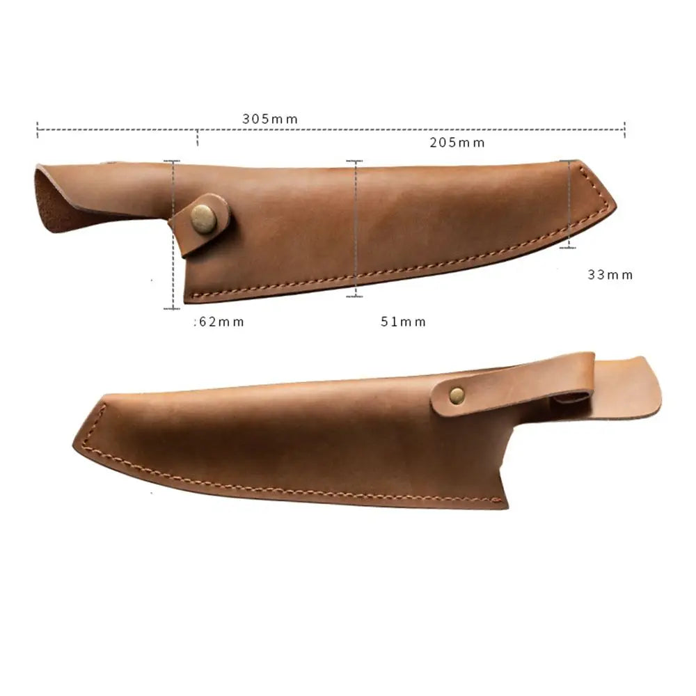 Outdoor Equipment Leather Sheath Holder Pocket Hunt Belt Loop Case Fold Knife Tool Flashlight Case Camp Outdoor Carry