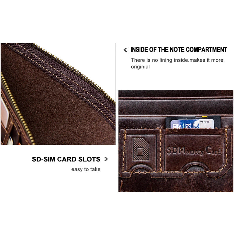 CONTACT'S Genuine Cowhide Leather Men Wallet Short Coin Purse Small Retro Compact Wallets High Quality Multi-functional Luxury