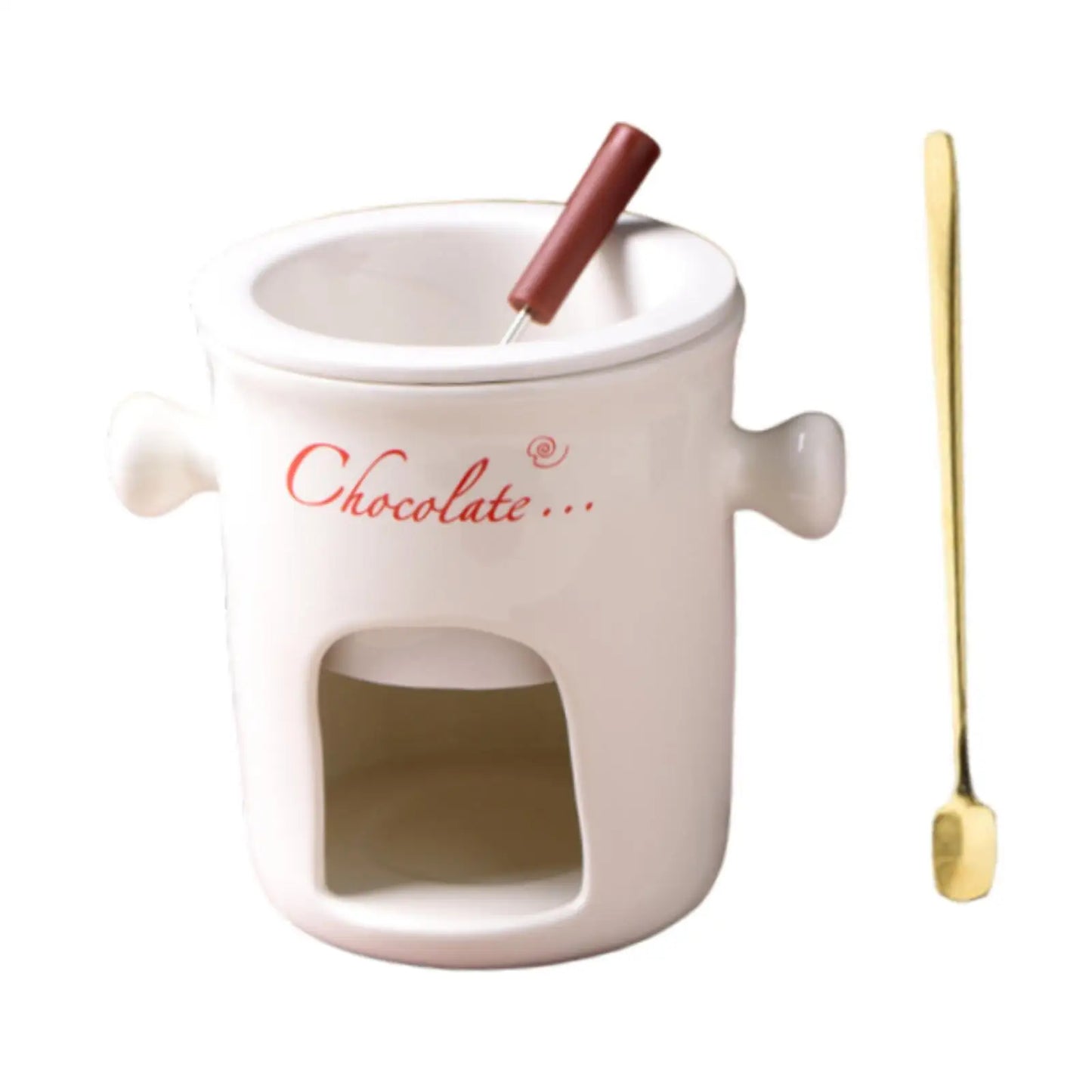 Fondue Mug Tapas Chocolate Melter Pot Cookware Melting Mug Candy Hot Pot