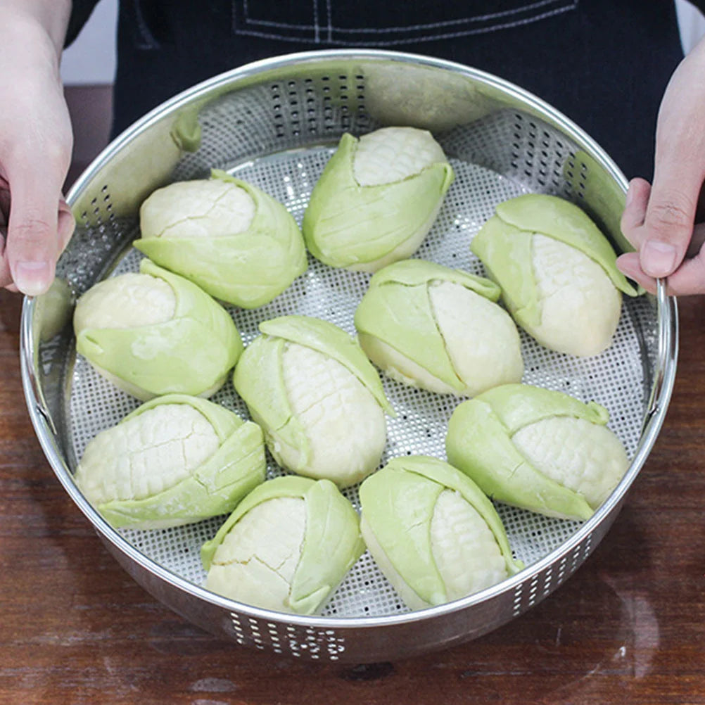 2 Pcs Pressure Cooker Steamer Steaming Basket Plate Rice -in for Pot Silver Rack Cookware