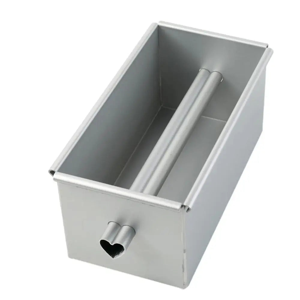 Bread Pans For Baking Nonstick Flowing Heart Cake Mold Aluminium Alloy Long Baking Bread Loaf Pan With Removable Tube For Banana