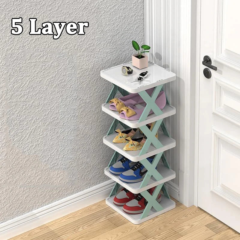 Shoes Racks Storage Organizer Detachable Shoe Racks Saves Family Household Rack Multi Layer Simple Shoes Shelf Color Cabinet