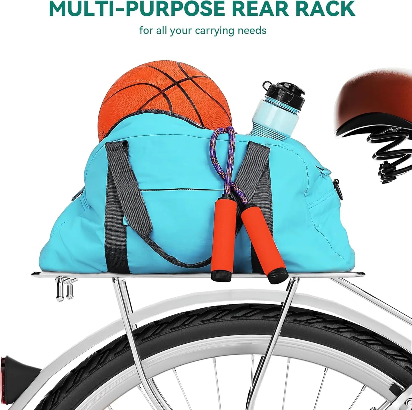 24 & 26 Inch Beach Cruiser Bike for Women, 1 & 7 Speed Commute Bike for Adults, Womens Bicycle with Adjustable Seat, Multiple Co