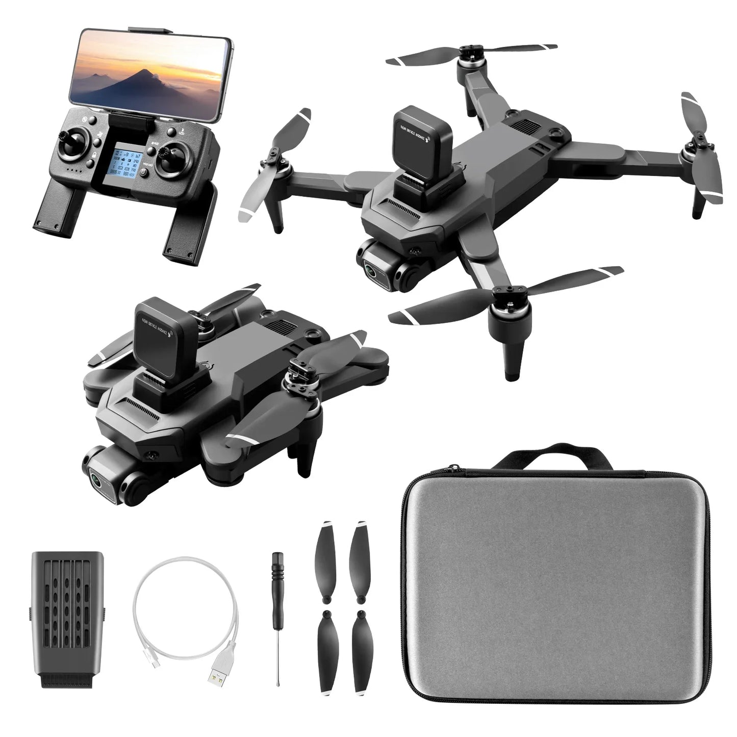 S109 MAX Drone 5G GPS Obstacle Avoidance Brushless Foldable Professional Dual 4K Camera Drone FPV Distance 1.2KM S109 Max Drone