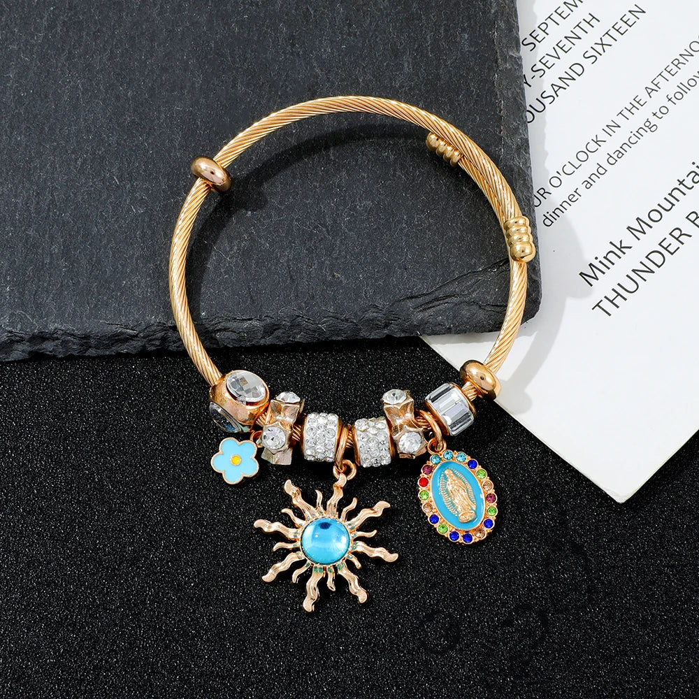 Jesus Bracelet Gold Fashion Metal Hookless Vintage Bracelet Women's Bracelet Favorite