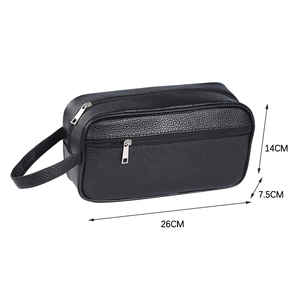 High Capacity Men Shaving Organizer Storage Bag Travel Cosmetic Bag Waterproof Toiletry Wash Kit Storage Handbag Hand Bag Pouch