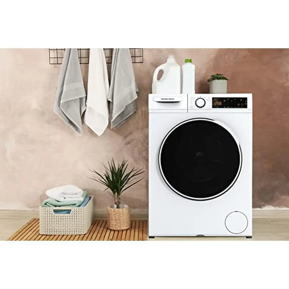 Front Load Washer-LED Display-5 Wash Cycles-2.2 cu ft Capacity-Quiet Operation-Stainless-Steel Tub-Easy Start-Up-Anti-Wrinkle