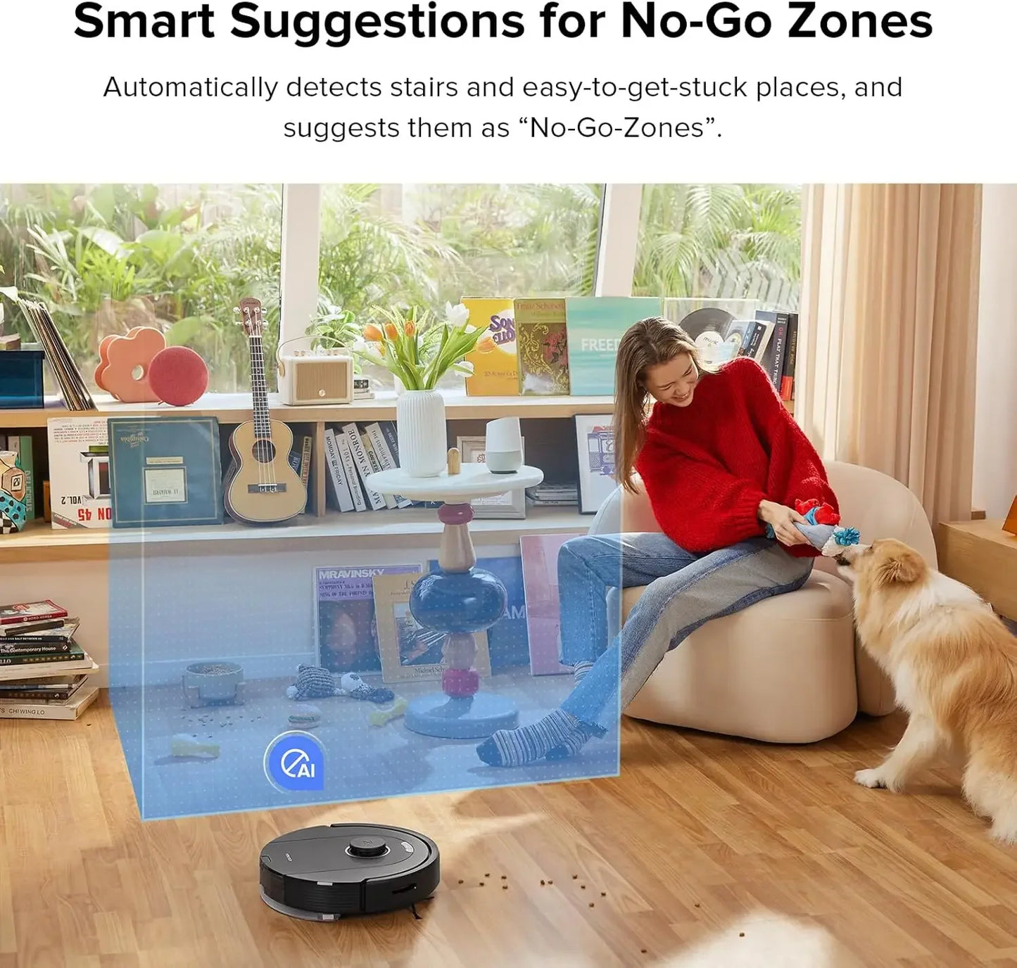 Pro Robot Vacuum and Mop Combo 5500Pa Suction DuoRoller Brush LiDAR Navigation Robotic Vacuum Cleaner with 240 min Runtime