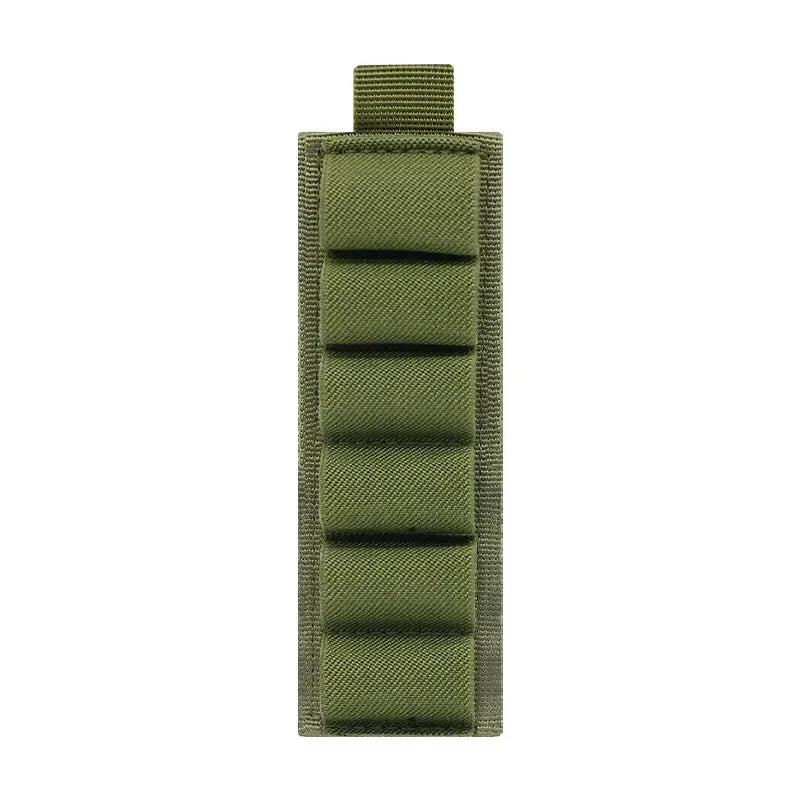 Outdoor hunting accessories: 6-loop shotgun stock shell holder, 12-gauge cartridge bag, rifle stock, bullet carrier, Velcro