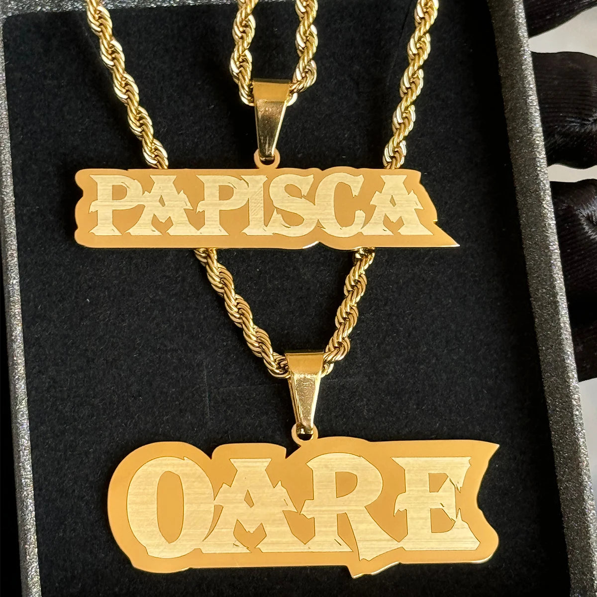 Stainless Steel Custom Name Necklace Personalized Hip Hop Letter Pendant Necklaces For Women Men Party Anniversary Gift Jewelry