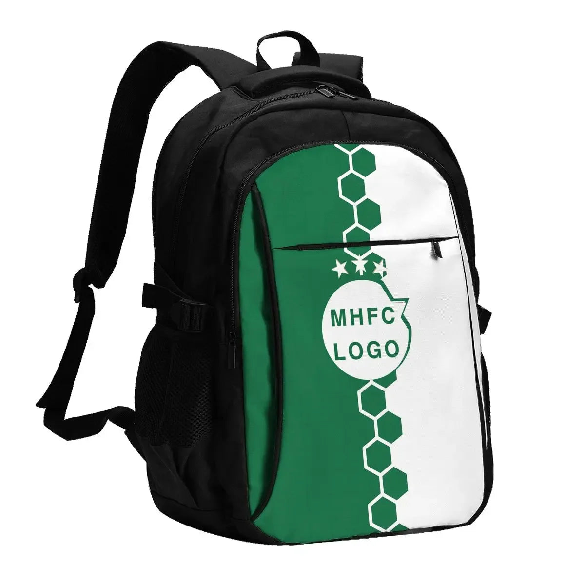 Israel F.C MHFC Large Durable Travel Laptop Backpack Water Resistant Bag with USB Charging Port Business Daypack for Women Men
