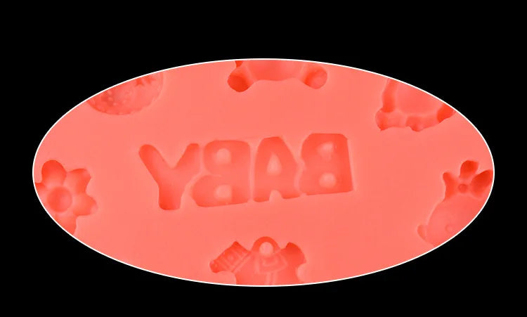 Hot New Arrival Wholesale Silicone Cake Mold Baby Items Fondant Cake Decorating Tools Silicone Bakeware D242